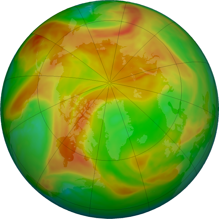 Arctic ozone map for 05 May 2017